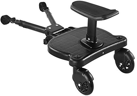GemonExe Universelles 2-in-1-Kinderwagen-Fahrbrett mit abnehmbarem Sitz, Kinderwagen-Gleitbrett, geeignet für die meisten Marken von Kinderwagen, hält Kinder bis zu 25 kg