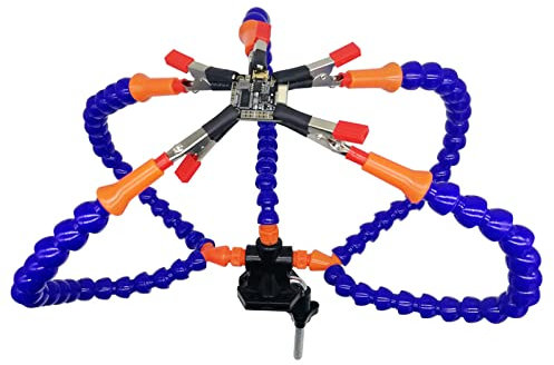 Flexible Helfende Hände Lötstation Dritte Hand Löthilfe Lötstation Werkzeug Lötende Helfende Hände Stationen 360 Grad drehbare Clips