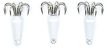 SELE Set 3 Pezzi polpara Bianca per la Pesca ai polpi (gr. 50-75-100-125-150-200)