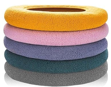 Hitopin 5PCS Toiletten Sitzbezug Sitz, Toilettensitzabdeckung, WC Sitzwärmer, Waschbar Wc Sitzwärmer Kissen, Toilettensitzkissen, Für Toilettensitze (5 Farben)