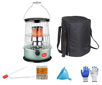 Chauffage au kérosène Brûleur de réchaud à kérosène Réchauffeurs d'espace d'urgence non électriques, réchaud de camping avec sac de rangement et mèches de rechange, léger et pratique, pour l'int