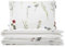 MUMLA - Bettwäsche 135x200 cm, 100% Baumwolle, 2-teiliges Bettwäsche mit Blumenmuster - 1x Bettdeckenbezug + 1x Kopfkissenbezug .80x80 cm mit Reißverschluss, Zertifikat Oeko-Tex.