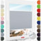 Schuette® Plissee mit Bohren zum Anschrauben ● Premium Kollektion: Silver Sonata (Grau) ● 75x120cm (Breite x Höhe) ● Suprafix Faltrollo Befestigung ● Bequeme Rollo Montage inkl. Video