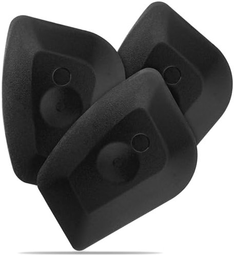 WLLHYF 3 Pack Pan Scraper Plastic Kitchen Pot Scrubber Cast Iron Skillet Non Scratch Cleaner Pad Sturdy Durable Food Scraper Tool Set for Clean Dish Grill Grease Non Stick Pans Cutting Dough Cooking