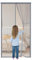 Zanzariera Magnetica Porta 105x270cm,Tenda Zanzariera con Magneti,Protezione Antizanzare per Porte e Finestre,Traspirante,Facile Installazione e Rimozione,Chiusura Automatica,Grigio