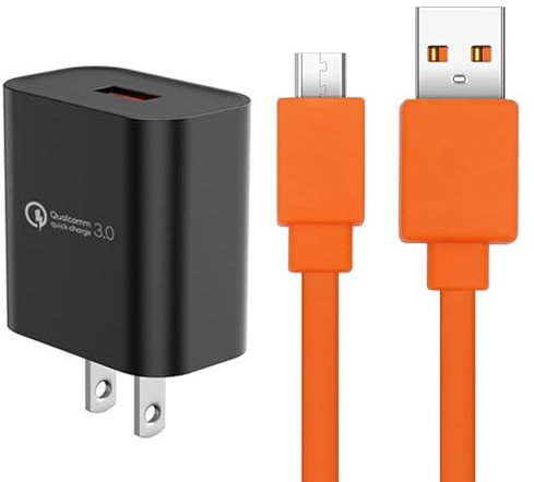 Câble de charge de rechange compatible avec la sonnette vidéo Ring (sortie en 2020) 2/3/3 Plus/4, Peephole Cam, Doorbell Pro, batterie d'appareil photo