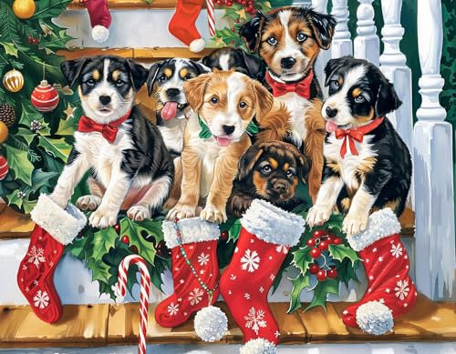 2024 Weihnachten 100 Teile Puzzles für Kinder-Hund Puzzle 100 Teile Puzzles für Erwachsene Weihnachten Puzzle 100 Teile Puzzles für Senioren, Kinder Puzzles 100 Teile Weihnachtsferien Puzzle