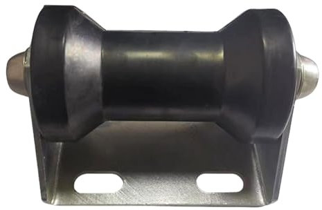 Gvblkq Ensemble de rouleau de quille robuste, kit de rouleau de remorque de bateau galvanisé, ensemble de rouleaux de quille pour remorque, arbre de rouleau et support pour remorque de bateau en acier