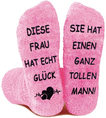 DADAPANGHU Hochzeitstag Geschenke für Frauen Männer, Socken mit Spruch, Lustige Pärchen Geschenke, Freundin Geschenk für Freund, Geburtstag Valentinstag Jahrestag Geschenk für Sie und Ihn