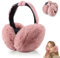 Udbrud Cache-Oreilles En Peluche, Cache Oreilles Femme Hiver pliable Peluche Cache Oreilles Molle Chaude Anti Froid Oreilles Earmuffs d'extérieur Pour l'hiver, Outdoor, Fête de Noël (Rose)