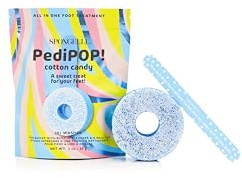 Infused sponge & pedicure nail file Pedi Pop Buffer cotton candy (20+ uses) Spongellé 85g