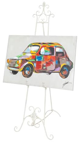 BISCOTTINI Cavalletto Pittura Porta Quadri Da pavimento 150x53x96 - Cavalletto in Ferro - Cavalletto Espositore Pubblicitario da Terra - Portamenu Ristorante - Cavalletto pittore Supporto per Lavagne