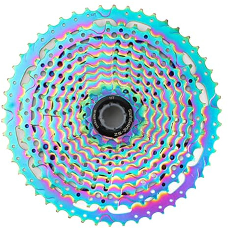 NKBSDKM Mountainbike-Kassettenschwungrad, Bunt, 11 Gänge, 11-50T, Getriebe XT, Vollfarbe
