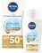 NIVEA SUN - Fluide Teinté UV Quotidien FPS 50+ - Protection Solaire Visage - Hydrate & Unifie Le Teint - Acide Hyaluronique - Formule Ultra-Légère - Tous Types De Peaux - Teinte : Medium - 40 ml
