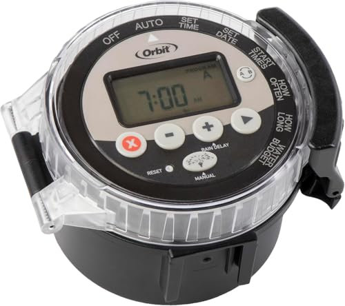 Orbit 57865 - Set di 4 timer a batteria, colore: nero