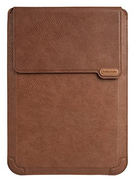 Nillkin Laptop Hülle 15.6 Zoll, Laptop Sleeve mit Ständer and Mauspad Stoßfeste Tasche für MacBook Pro 16/15,6/15 Zoll Dell Lenovo HP Thinkpad Asus Acer Samsung Sony Chromebook Notebook,Braun