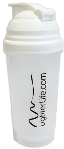 LighterLife Protein Shaker Bottle | Foodpack Shaker and Meal Replacement Shaker | BPA Free, Dishwasher Safe, Perfect for Mixing Powdered Shakes (700ml)