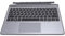 Plyisty Rechargeable Hebrew Keyboard Fit for Latitude 7200 7210 2 in 1 K18M Tablet Keyboard with Touchpad, Seamless Integration, for Standard Hebrew QWERTY Layout