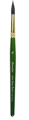 Tragbarer Aquarell-Pinsel, Mopp, Pinsel, synthetisches Eichhörnchenhaar, Kunstzubehör zum Malen, ideal für Aquarell, feine Spitze, Detailpinsel, professioneller Pinsel, rund, spitzer Pinsel