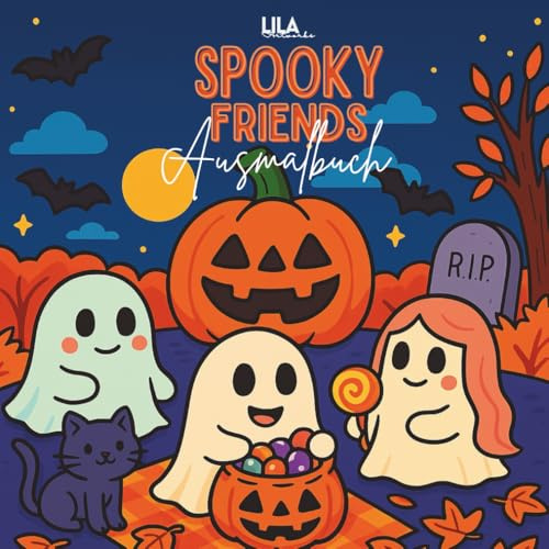 Spooky Friends Vol. 1 – Das süßeste Halloween-Malbuch für Klein & Groß!