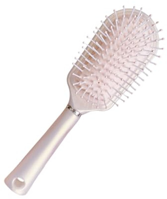 IWOWHERO Antistatischer Ergonomischer Haarstyling kamm mit Kopfhautmassagefunktion Perlglänzend Oval Champagnerfarben für Sanftes Entwirren und Stimulierung der Sauberen Kopfhaut bei