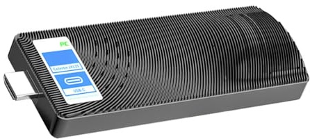 Masslla Fanless Mini PC Stick J4125 Mini PC Win 11 Pro WIFI5 8 GB 128 Laptop -Kompatibler 2.0 4K Desktops Computer PC Stick Tragbarer Desktop-Computer