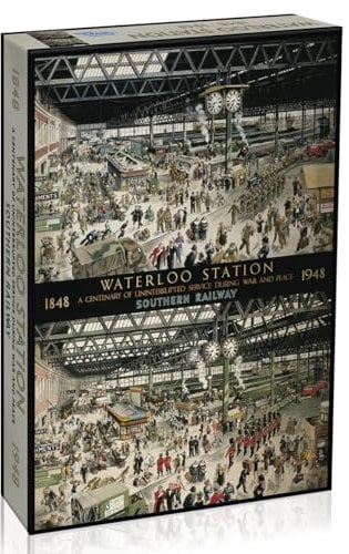 Gibsons Waterloo Station | 1000 Piece Jigsaw Puzzle | Historical World War Jigsaw | Sustainable Puzzle for Adults | Premium 100% Recycled Board | Great Gift for Adults | Gibsons Games