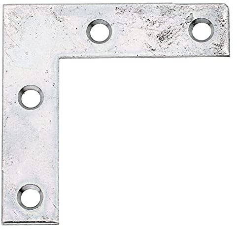 Möbelwinkel, 40 x 40 x 10 mm / 100 Stk., Oberflaeche: galvanisch gelb verzinkt