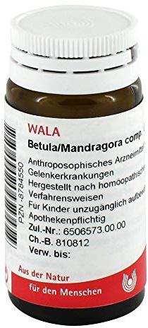 Betula/mandragora Comp. Globuli 20 g