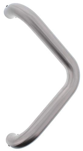 ToniTec Stossgriff Stangengriff Haustür Edelstahl Eckig Türgriff V-Form SYS1, Achsmaß:350mm