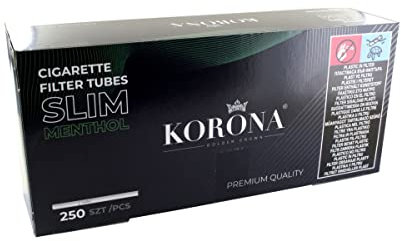 Korona De Luxe Slim Menthol Filterhülsen 250 Stück Packung