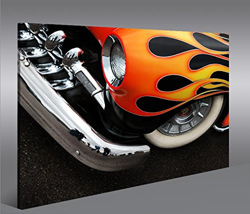 islandburner Bild Bilder auf Leinwand Hot Rod US Cars 1p XXL Poster Leinwandbild Wandbild Dekoartikel Wohnzimmer Marke