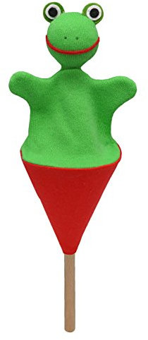 MUBRNO 13380A Frosch Tütenkasper, Mehrfarbig, 20 cm