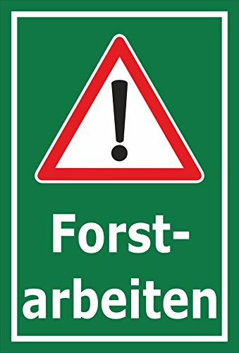 Melis-Folienwerkstatt Schild Forst-Arbeiten - 30x20cm - 3mm Aluverbund – 20 VAR S00359-026-E
