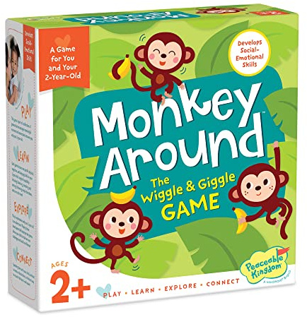 Peaceable Kingdom Monkey Around First Game for Toddlers Interactive Play with Parent Ages 2+
