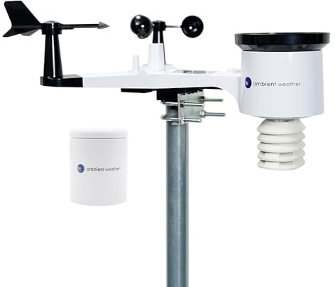 Ambient Weather WS-1551-IP Smart Funk Wetterstation mit Fernüberwachung und Alarmen
