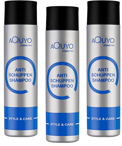 Style & Care Anti Schuppen Shampoo für fettige, juckende und trockene Kopfhaut (3er Pack - 3x 250ml) | Haarshampoo für trockene Haare | Shampoo wirkt unterstützend bei Psoriasis & Pilz Infektionen