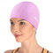 Lycra Cuffia da Nuoto, Firesara Cappello da Nuoto in Lycra Antistrappo Cappuccio Confortevole No-Slip per uomo Donne Lungo Capelli corti Adulto Ragazzi Ragazze-Rosa