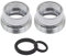 Lot de 2 adaptateurs de robinet, connecteur d’aérateur, résistant, en métal massif, pour purificateur d'eau, 16 mm femelle vers 22 mm mâle