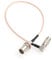 HangTon Mini to Full-size BNC Video Signal SDI Adapter Cable for Blackmagic, Sony, Canon, ARRI, RED Cameras (60cm, Right Angle DIN 1.0/2.3 to Female BNC RG179)