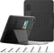 SEYMAC stock Case for iPad 6th/5th Generation/Air 2 / Pro 9.7'', Magnetic Auto Sleep/Wake Smart Cover with [Multi-angles Stand] Pencil Holder & Card Slot Feature for iPad 9.7 Inch 2018/2017, Black