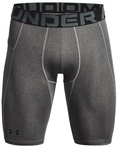 Under Armour UA HG Armour LNG Shorts - Shorts - Bottoms - Carbon Heather/Black - Size: SM