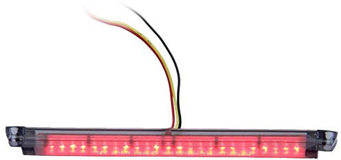 LED Rücklicht inkl. Bremslicht Streifen schwarz getönt 12V für Motorrad Quad Roller ATV Custom Umbau Universal