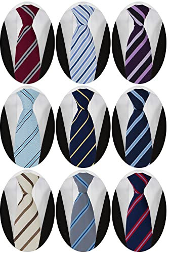 Adulove Herrenkrawatte, klassische Seidenkrawatte, gewebte Jacquard-Krawatte, Rot/Blau/Violett/Blau/Blau/Beige/Grau/Marineblau, Einheitsgröße