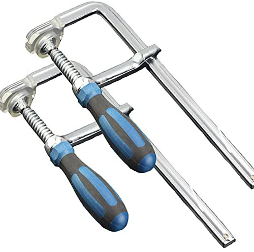 Morsetti da Falegname Lunghi 2Pezzi, Morsa da Falegname, Morsetti F per Impieghi Gravosi Clip per Barre per la Lavorazione del Legno Scorrimento Rapido Kit di Utensili Manuali Fai-da-Te (200-1500mm)