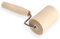 KADAX zylindrischer Nudelholz mit Griff, Pizzarolle, Eckenroller, T-Form, Teigroller, Nudelroller für eckige Backformen, Rollstab, Backblechroller (W: 8,3 cm, Holz)