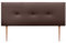 DHOME Testiera in Similpelle o Tessuto AQUALINE Pro testiere Testata imbottita Lettio di Lusso (Similpelle Cioccolato, 150x105cm con Gambe (Letti 150/160))
