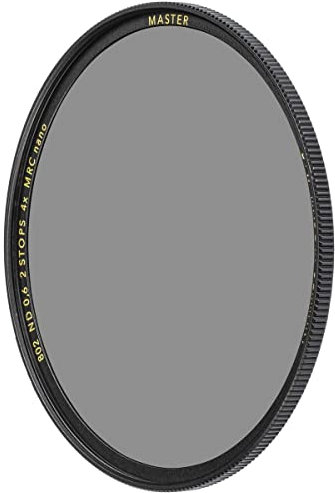 B+W Graufilter ND 0.6 MRC Nano Master 82mm (16x vergütet, Slim, Premium), 1101547, Black