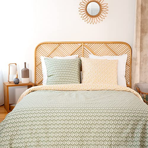 Bettwäsche aus Baumwoll-Satin, 240 x 220 cm, Orient – 1 Bettbezug bedruckt und 2 Kissenbezüge