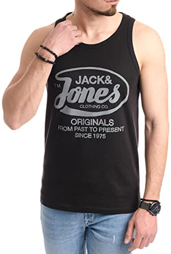 JACK & JONES Herren Tank-Tops Vielfältige Prints | Schmale Passform und atmungsaktive Baumwolle (Tt-opt-15 (Nala TT, XXL))